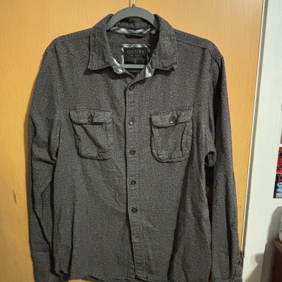 Guess Charcoal Long Sleeve Shirt - Picture 1 of 2